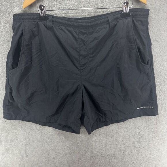 EUC‎ Columbia Omni-Shade PFG Size Large Black Swimming Trunks - Picture 1 of 5